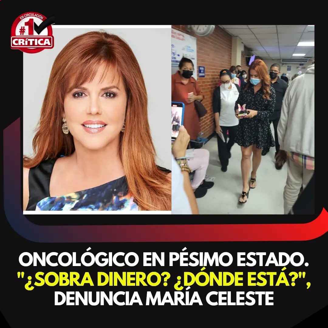 #NacionalCri ¡Hacemos el feo a nivel internacional! La presentadora <a href="/MariaCeleste/">Maria Celeste</a> visitó  el Instituto Oncológico y salió indignada al ver que está en mal estado. "Panamá tiene 27 mil millones en presupuesto, pero no hay  8 millones para salvar vidas". Ella cuestionó que el