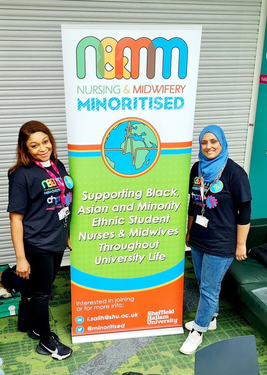 Kicking off 23/24 to a fab start - Minoritised have been busy attending inductions and saying hello to new students at todays meet & greet in Heart of the campus - new student AHP & nursing co-leads with big plans underway @iyejuno @AHPMinoritised @IfrahSalih