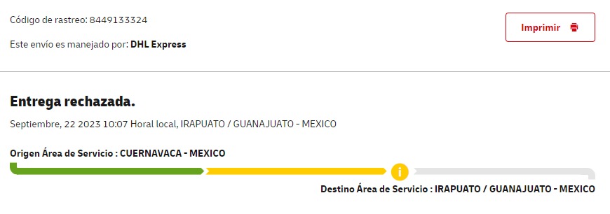 mickyguarner's tweet photo. @DHLMex  por qué ofrecen guías con entrega prioritaria antes de cierta hora, y no se respeta, además en atención a clientes me dicen que no pueden hacer nada, que solo tiempo de espera y para el colmo indican que ya fueron y que se rechazo el paquete https://t.co/VGbj4rFdA3
