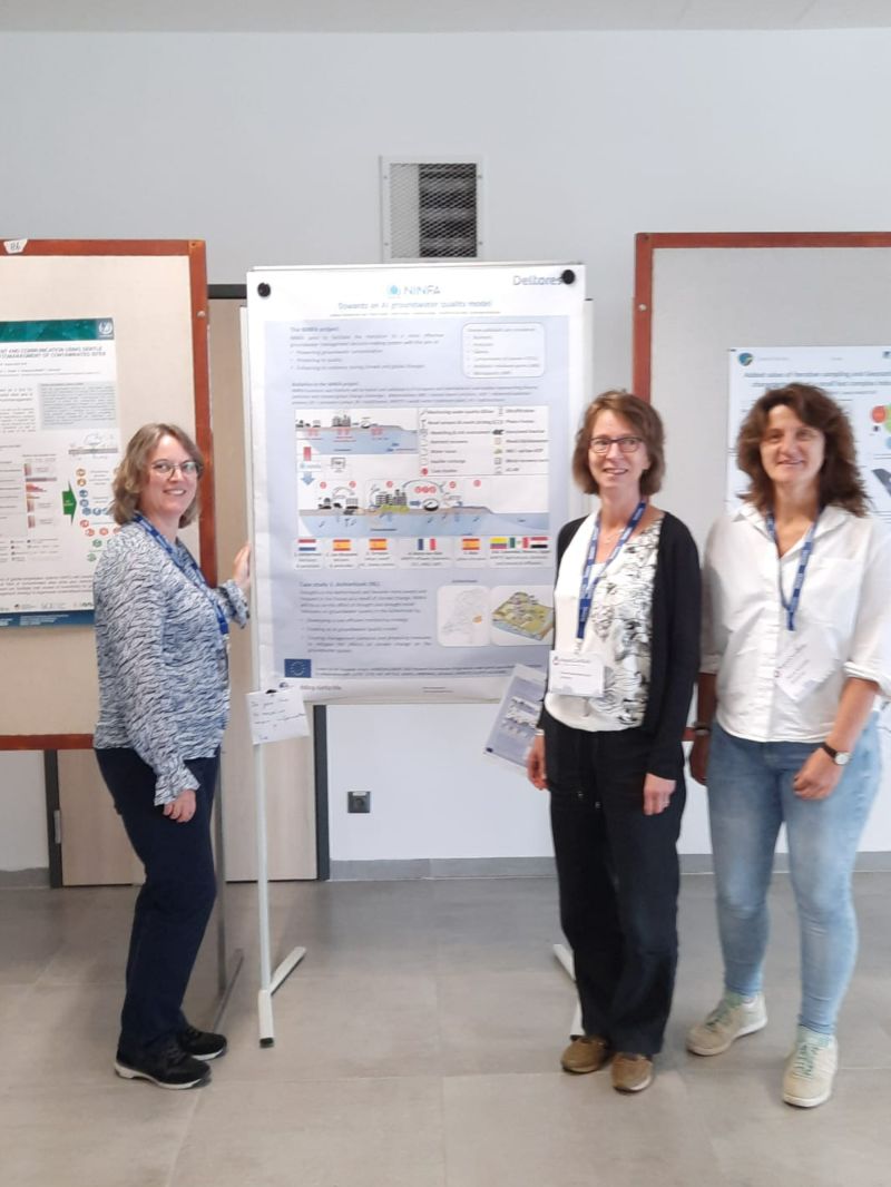 💜A summary of the NINFA project objectives were outlined:
• Preventing the contamination of groundwater
• Safeguarding its quality
• Strengthening its resilience in the face of climate and global changes
🌟Great promotional activity Deltares!🌟

#AquaConSoil2023  #groundwater