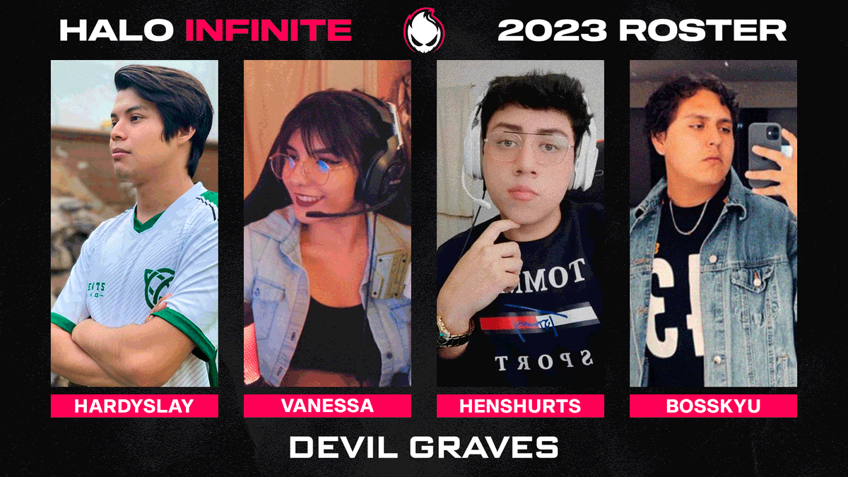 DevilGravesGG's tweet photo. Estamos listos para el LAN de @nmsggOficial con este roster
- @Hardyslay
- @AirborneVanessa
- @henshurts
- @BossKyu1
-@Hystzria_
#BeenToHell - #DevilHalo https://t.co/CaEB6XB06e