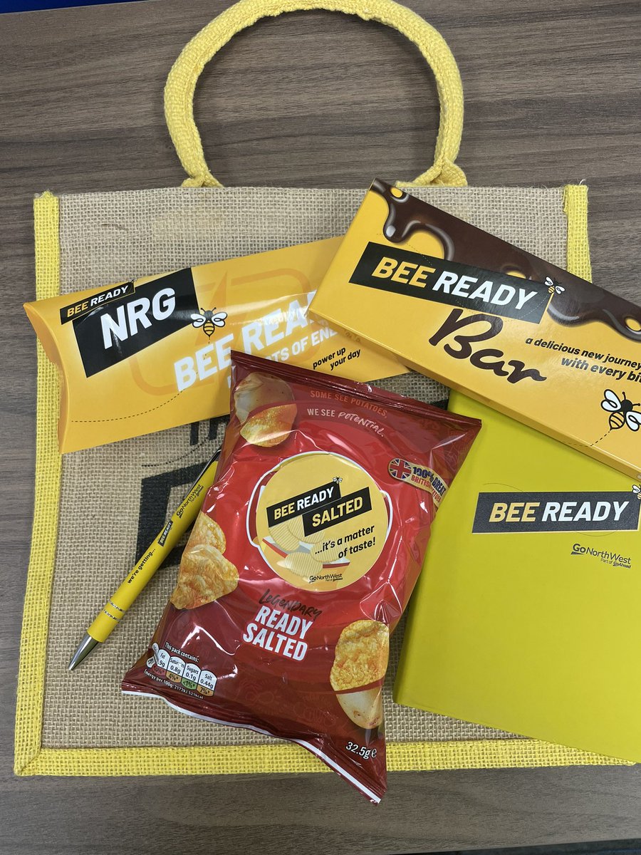 It’s time to Bee Ready

1 X Bee Ready Bag
1 x Bee Ready NRG Bar
1 x Bee Ready Chocolate Bar
1 x Bee Ready Salted Crisps
1 x Bee Ready Pad
1 x Bee Ready Pen