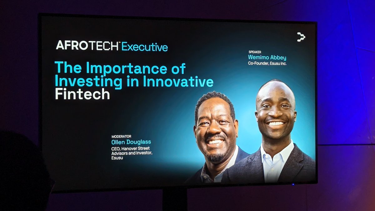 VeryWellVersed's tweet photo. Chillin' and learning at #afrotechExecutive https://t.co/66MrOBb0G2