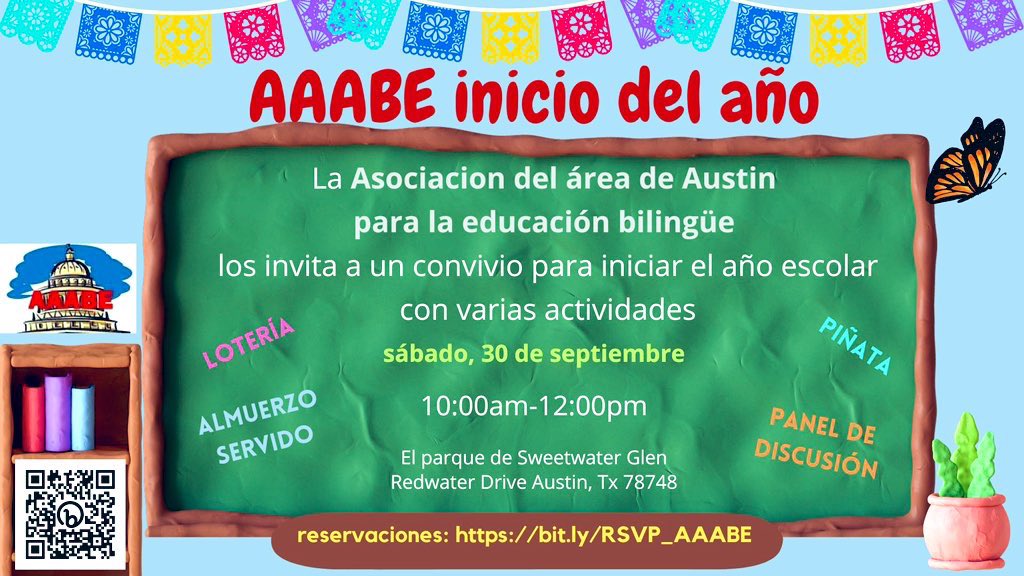 AustinAABE's tweet image. No podemos esperar para dar la bienvenida a nuestros miembros actuales y futuros, junto con sus familias, a nuestra celebración de inicio. ¡Su confirmación de asistencia significa el mundo para nosotros! ¡Hagamos que este evento sea inolvidable! #Comunidad #JuntosProgresamos