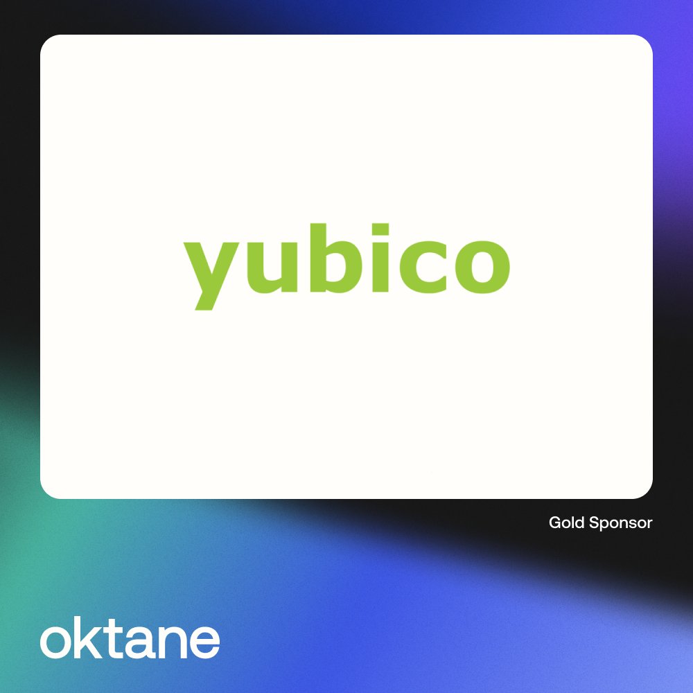 Thank you to our #Oktane23 Gold Sponsor @Yubico! Be sure to visit them within the Expo Hall during Oktane to learn the latest on their innovative services. Learn more at yubico.com