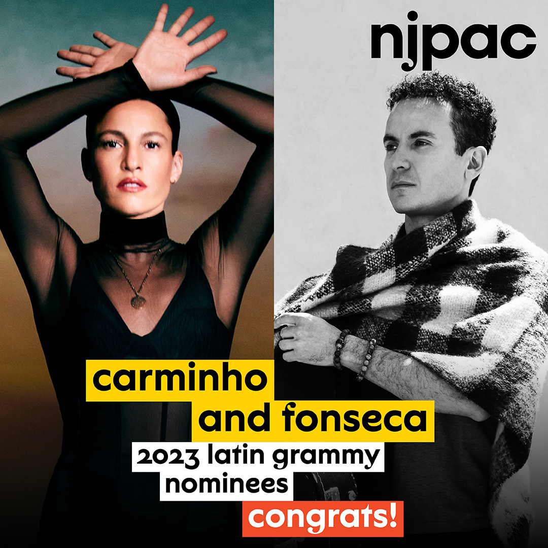 Congratulations to 2023 Latin Grammy nominees Carminho & @Fonseca!! See the two stars LIVE in concert: Carminho on 10/8 at @sopacnow and Fonseca on 12/2 at njpac.