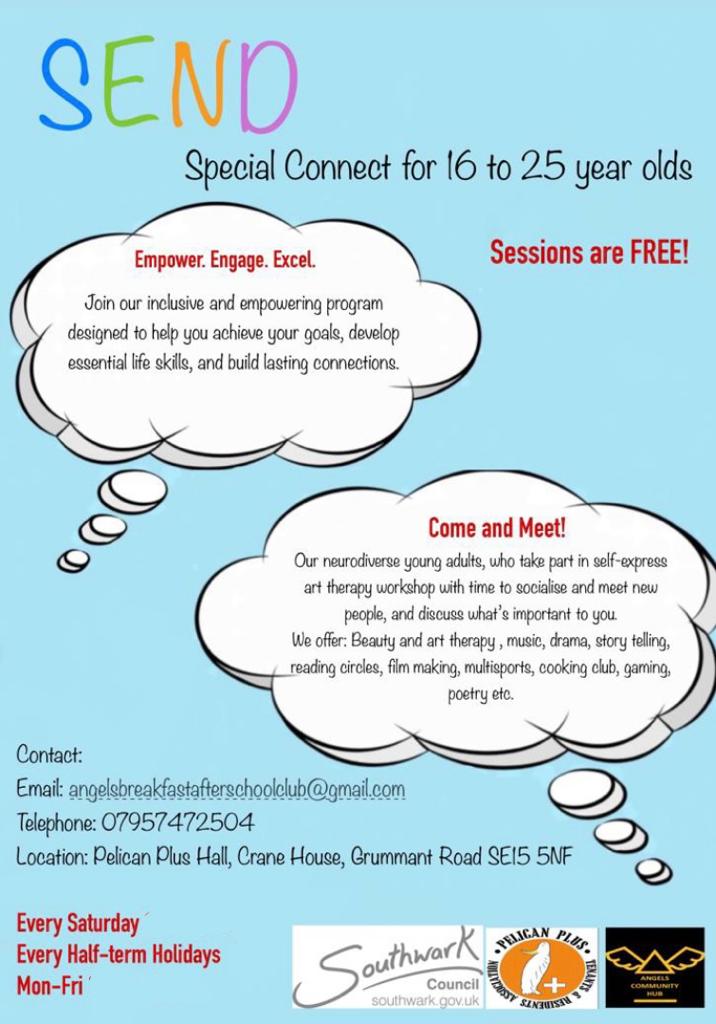 #EverySaturday #specialconnet #angelscommunityhub #angelsbreakafterschoolclub #empowered #engaged #excellence #socialgathering #inclusion