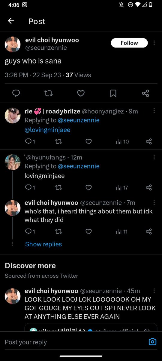 lovingminjaee's tweet photo. what? what did i do i wanna know too https://t.co/84OCBgDLT0