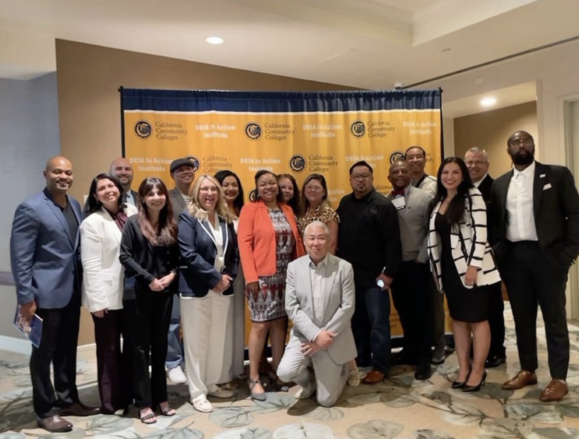 daisygonzales's tweet photo. Non-stop week from SD to DC to @CalCommColleges DEIA in Action Institute in San Diego. Pure joy seeing new and old colleagues who are authentically leading. @APAHENational @CCCOLEGAS @A2MEND2006 @lindam_v @LizNavarette @AbdimalikBuul https://t.co/JxBqW9ZyHL