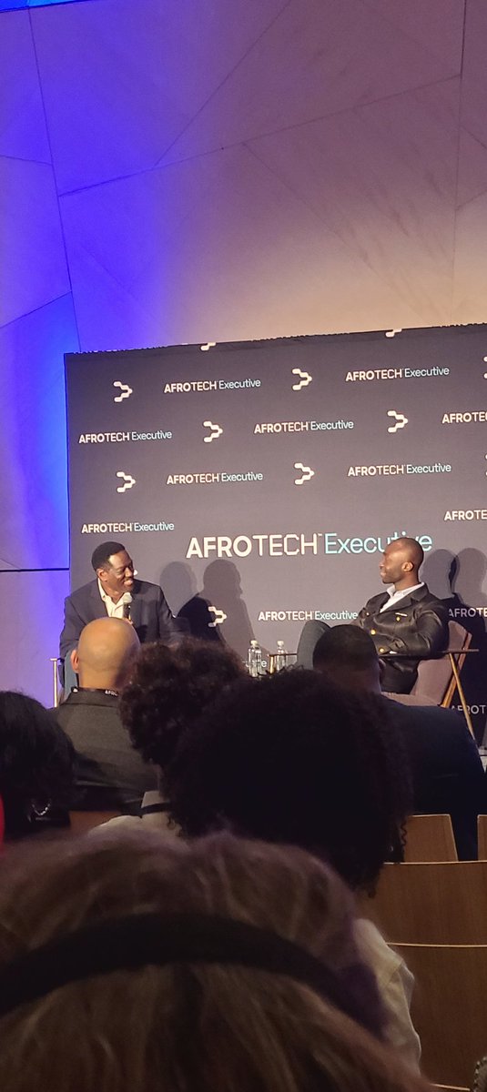 IAtalkspace's tweet photo. Great to see Wemimo Abbey, the Nigerian co-founder of Softbank-backed Esusu at the #AFROTECHExecutive event in Brooklyn. Esusu is one of America's best funded Black-founded startup valued at over $1 billion with $130M+ in venture capital investments. https://t.co/N4hOKcWM0G