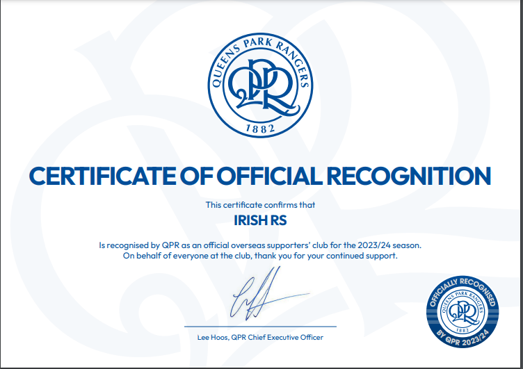 For all the Irish Rs <a href="/QPR/">QPR FC</a> <a href="/Qprireland/">IrishRs(Superhoops)</a> <a href="/qprmeath/">Noel Dunne</a> <a href="/QPRDROG/">John Donagh</a> <a href="/QPRDUBLIN/">Brian Johnson</a> <a href="/Inkedupp/">Steve B</a> <a href="/peedeef/">Declan Finnegan</a> <a href="/paulfinney1969/">Paul Finney</a> <a href="/qprmayo/">qpr mayo</a> <a href="/AndrewNobleQPR/">Andrew Noble</a> <a href="/gufct/">Tommy Shields</a> <a href="/lukeming/">Luke 'Ming' Flanagan</a> <a href="/johnbyrne2/">Johnny Byrne</a> @ConorCulkin <a href="/CiDeely/">Ciaran Deely PhD</a> #IrishRs 🇮🇪🔵⚪️🔵⚪️