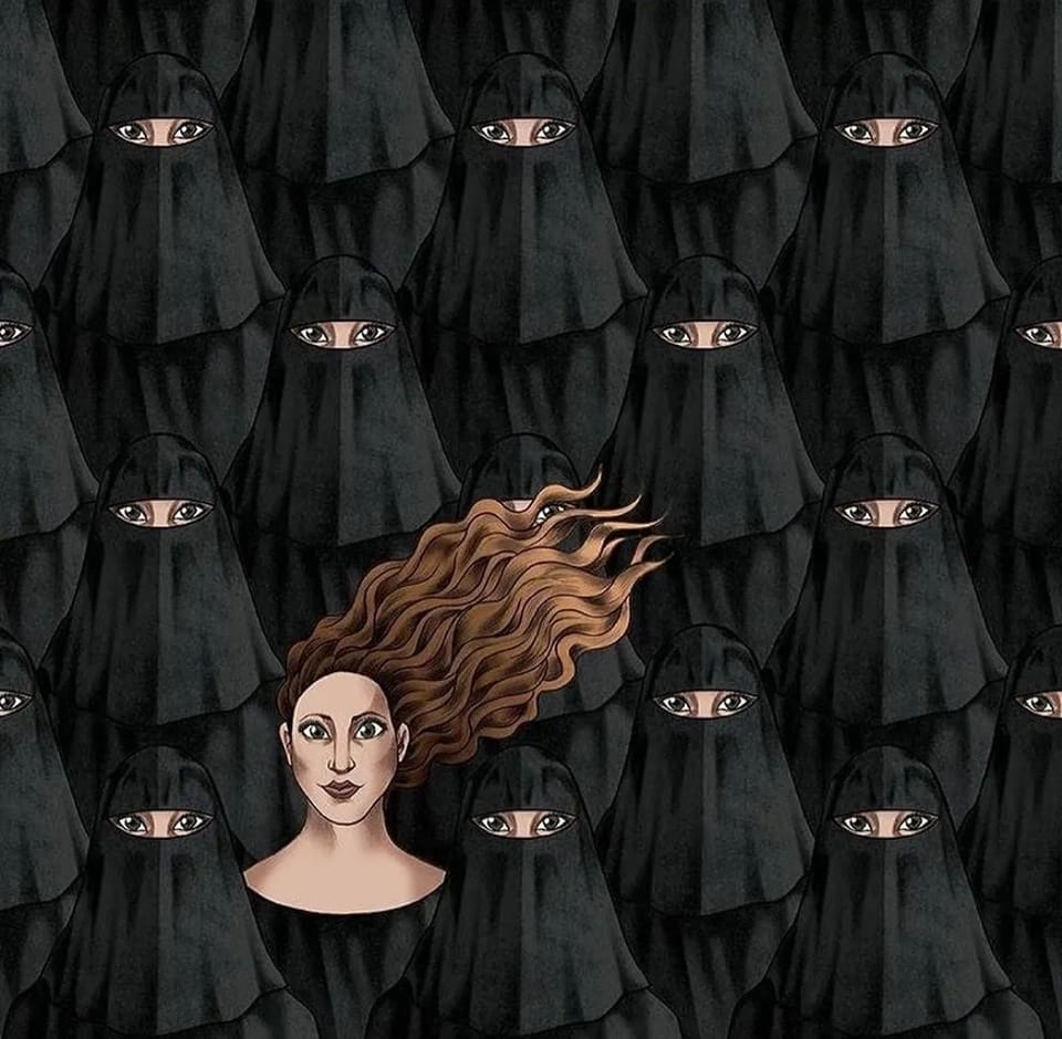 livaneliyim's tweet photo. İran'da devrimci kadınların sloganı:
"İnsanları zorla kendi cennetinize götüremezsiniz!"
#mahsa_amini #mahsaamini #iran #helpiran #freedom #woman #worldwoman https://t.co/NyoxkOuqDd