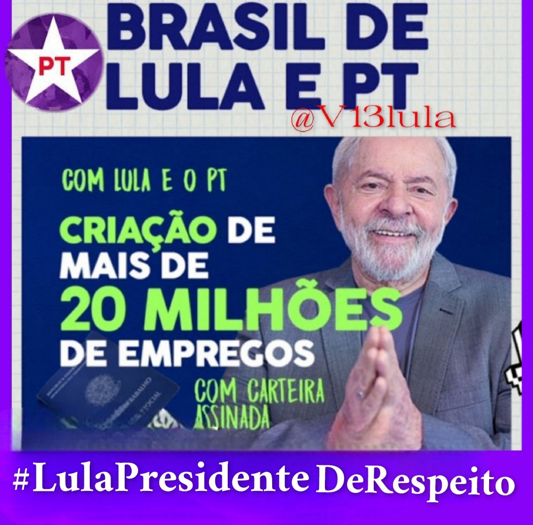 <a href="/FazOLeSorria/">Faz o L e Sorria - O Futuro Voltou</a> <a href="/SpaceAllBR/">SpaceAll #LulaEoPTporVidasEsonhos</a> <a href="/SamuelFelix13PT/">Samuel Felix🚩 #LulaEoPTporVidasEsonhos</a> <a href="/parasamuel/">Samuel Felix🚩</a> <a href="/AlexandrePT13CV/">Alexandre PT</a> <a href="/Alexand92840726/">Alexandre</a> <a href="/RamosEneildes/">Nel 🇧🇷🚩🌵💜</a> <a href="/borgescm/">Celia de Moura</a> <a href="/CleuzaturC/">CleuzaC (conta reserva)</a> <a href="/sequeira_kg/">🚩🍀Karla ⭐🚩 Lula13</a> <a href="/CLulista/">Lulista🚩✨</a> <a href="/Maria_Rebocho__/">Maria✨</a> <a href="/SocialistaSagaz/">🚩Socialista Sagaz🚩</a> <a href="/BruckerMarcos/">Marcos</a> <a href="/AcciolyMary/">Rose Mary Accioly🚩🚩🚩🚩🚩🚩🚩</a> <a href="/Anndreatw/">Andréa 🌻</a> <a href="/Canedo/">🚩🚩 Canedo🚩🚩</a> <a href="/cruz_mcz/">Kattenring Cruz San 🥋Esperancoso 13 🚩</a> <a href="/EdmaCoimbra/">Edminha</a> <a href="/Fcomacelino144/">Francisco Marcelino</a> <a href="/helcorrea/">Helena Corrêa</a> <a href="/Jorge39799503/">Jorge Abreu</a> <a href="/Leopere40664190/">Leo pereira 🚩🚩🚩</a> <a href="/marcelohp2017/">Marcelo Pereira🚩🚩</a> <a href="/MiguelvvJr/">MiguelVieira</a> <a href="/Paramahansa2/">🚩🚩Paramahansa 🇵🇸</a> <a href="/RIgualdade/">🚩IGUALDADE</a> <a href="/SantosDomansa/">DomingoSantos</a> <a href="/tmariadiego/">Tânia 13 Lula.❤ 🚩2026🚩🚩🚩🚩</a> <a href="/V13lula/">Karen Lúcia♀️🚩🌵</a> <a href="/achagas407/">Ana 13 #OBrasilVoltou🚩🚩🚩</a> <a href="/antifabolivia/">Antifascista</a> <a href="/CangaceiroNetto/">𝒞𝑎𝑛𝑔𝑎𝑐𝑒𝑖𝑟𝑜 𝒩𝑒𝑡𝑡𝑜</a> @CRYS20650753 <a href="/EdsonRo12111834/">Edson Roberto 🚩🚩🚩</a> <a href="/FE_LOPESRIBEIRO/">FERNANDO RIBEIRO 🚩🚩🇧🇷🆘️👊</a> <a href="/heldeni3rios/">Heldeni S Canêda 🎸★彡🖤</a> <a href="/JorgeLuizNogu11/">Jorge Luiz Nogueira Filho Nogueira</a> <a href="/LhcLulalivre/">LHC_Nina🚩🚩🚩</a> <a href="/MarceloPintoBA/">Marcelo Pinto 🇧🇷🚩#LULA PRECISA DO NOSSO APOIO🚩</a> <a href="/MilitanciaPt13/">Militancia PT13</a> <a href="/Rioparina/">VITÃO-13 CARTAS PARA O FUTURO SOMENTE PT</a> @Saulo33407601 <a href="/TonetteRita/">Rita Tonetti</a> <a href="/LulaOficial/">Lula</a> <a href="/dilmabr/">Dilma Rousseff</a> <a href="/Haddad_Fernando/">Fernando Haddad</a> Boa   Noite, Comp@s de Lut@s   A desigualdade precisa   inspirar indignação. Lula   #LulaPresidenteDeRespeito