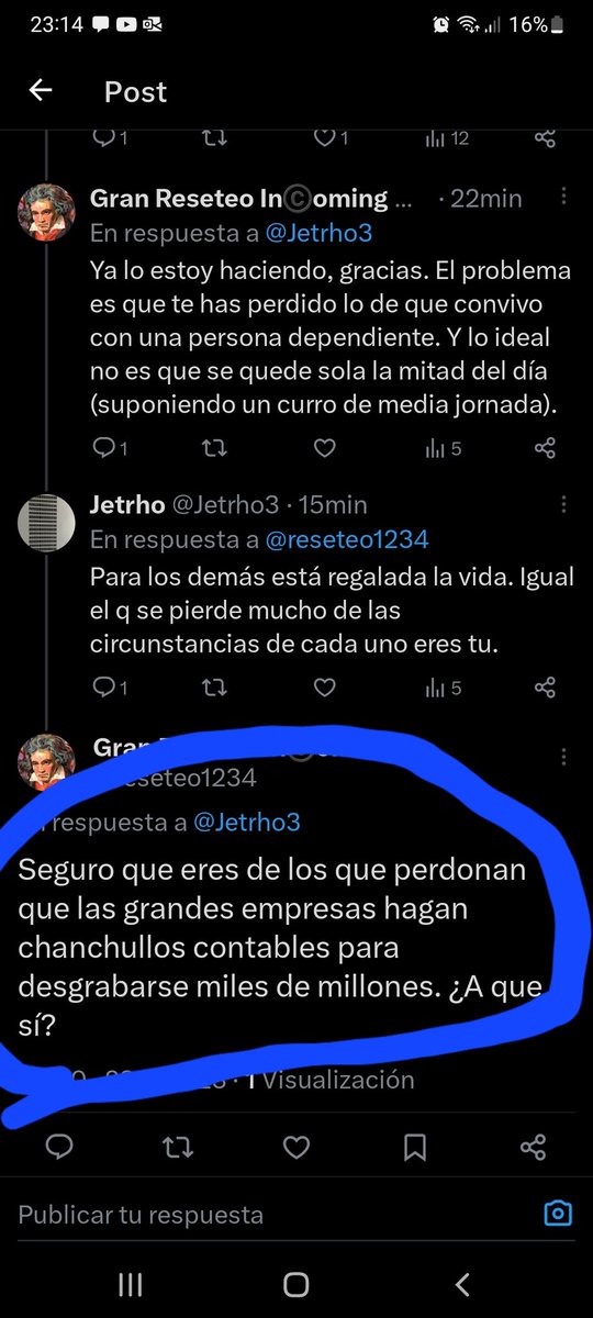 Jetrho3's tweet photo. @reseteo1234 @TheBigBossPutin Soy de los q pagan sus impuestos y si no le alcanza a su familia busca fuentes de ingreso mejor remuneradas. Los chanchulleros esos me gustan menos que los que trabajan en B. Eso sí comohuida por la tangente esto ha quedado pelin patético.😉 https://t.co/LSkx4PCt1B