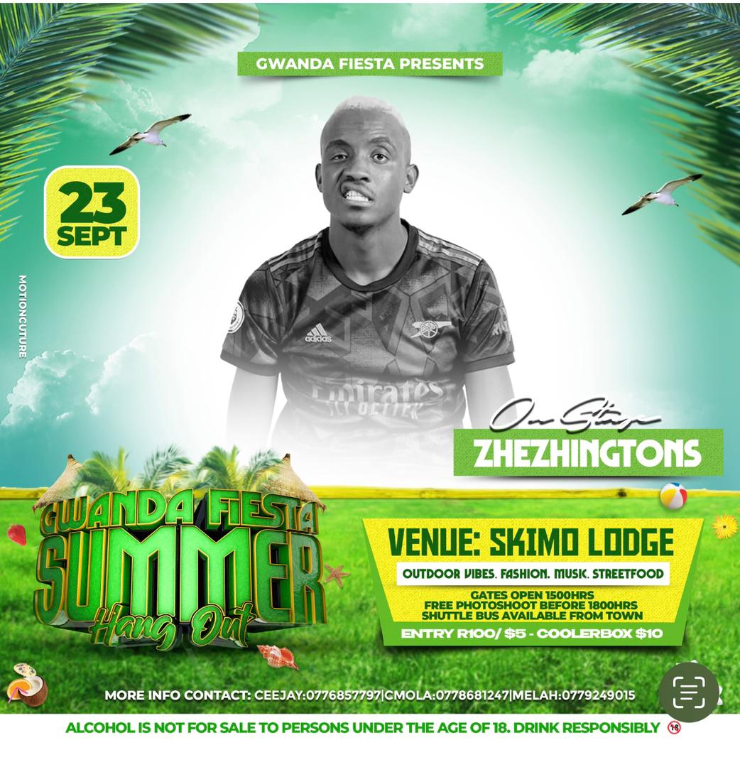 GwandaFiesta 23 Sept Dont miss out..Its a Rabashuzela weeknd with yr boii Raaah#GwandaMagazine#RaahNation