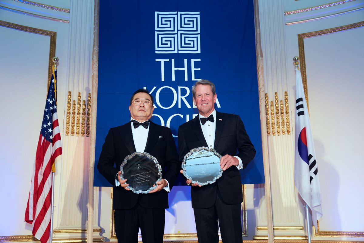 Georgia Honored by @koreasociety for Korean Investment Wave Credited With Bolstering Bilateral Ties globalatlanta.com/georgia-honore…
