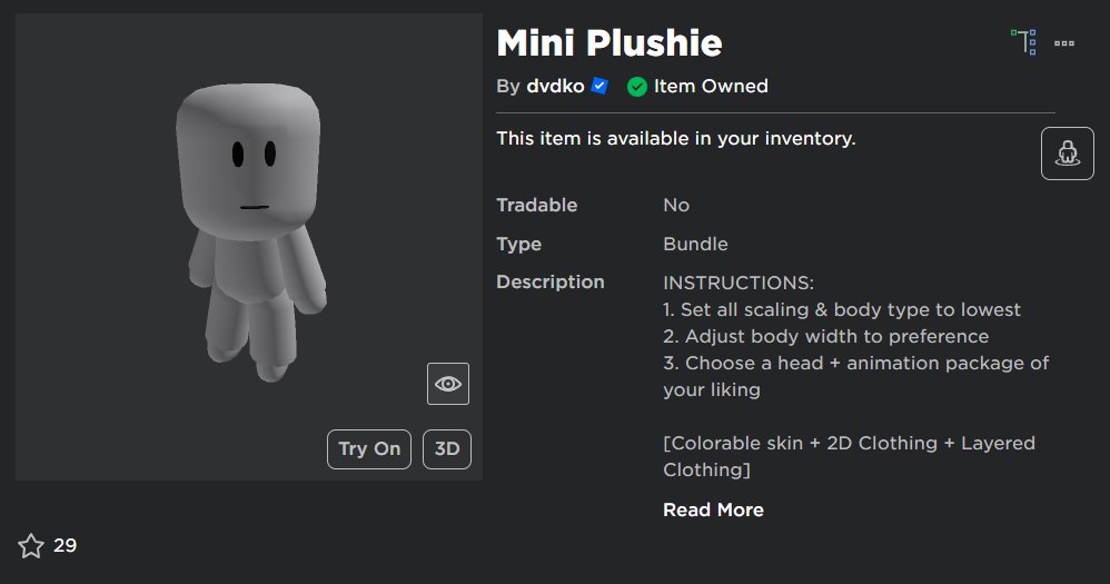 Mini) Plushie Avatar - Skin Tone