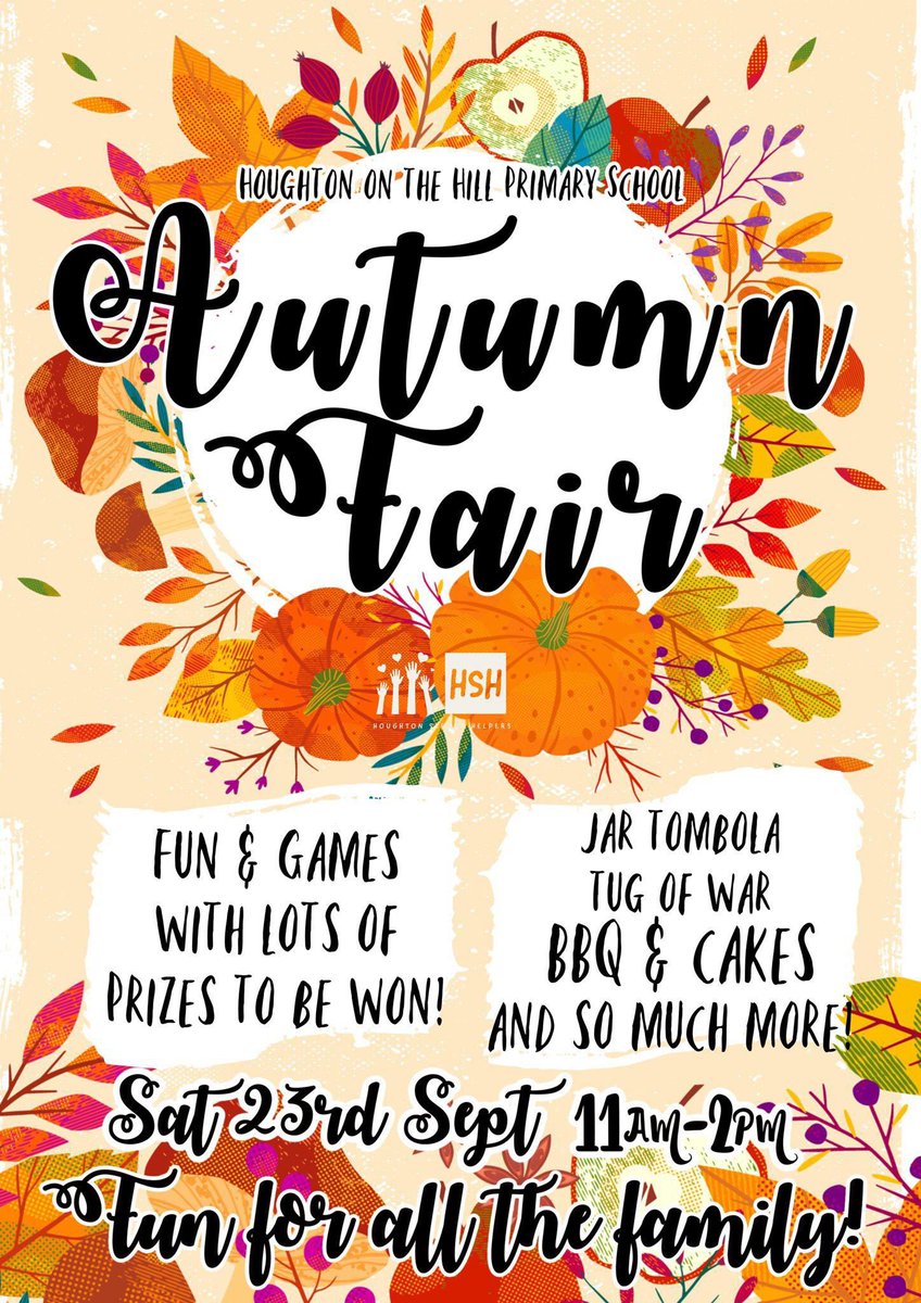 We are looking forward to our annual autumn fair on Sat 23rd Sept. The weather forecast is looking promising, there are lots of class games for adults and children to take part in and there is hot food and cake!What more could you ask for? Doors open between 11 and 2.