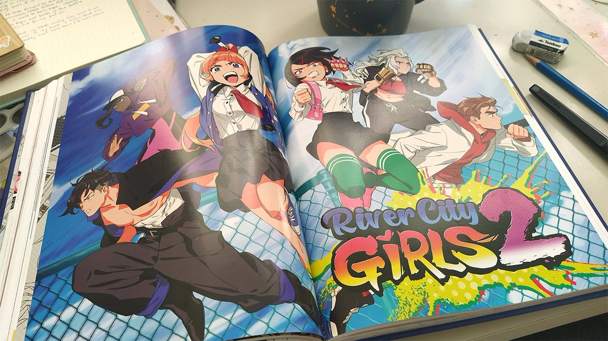 My copy of the RCG artbook came in 🥺🥺
I got to draw the in-game portraits/expressions for a good chunk of these fun designs by @tsulala and it's such a joy and honour to be in the same book with my homegorls 🥹💕💕
Thank you again for the book, @WayForward !