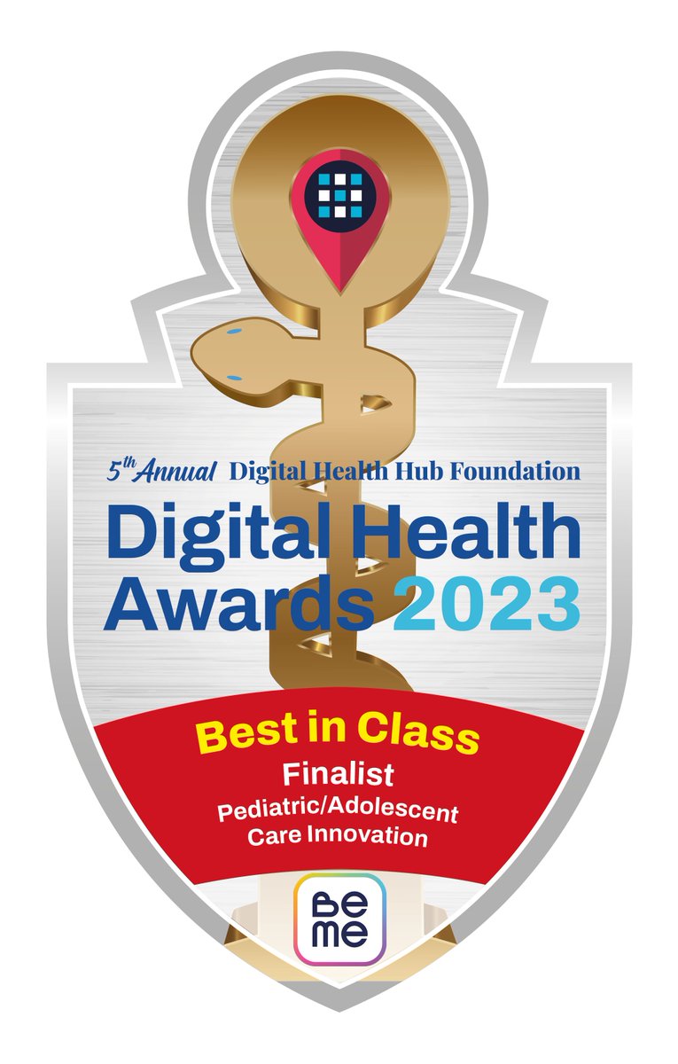 YAAS! @bemehealthcare was named a finalist in two categories for the Digital Health Hub Foundation and Digital Health Awards! See you at @HLTHEVENT! #withteensinmind