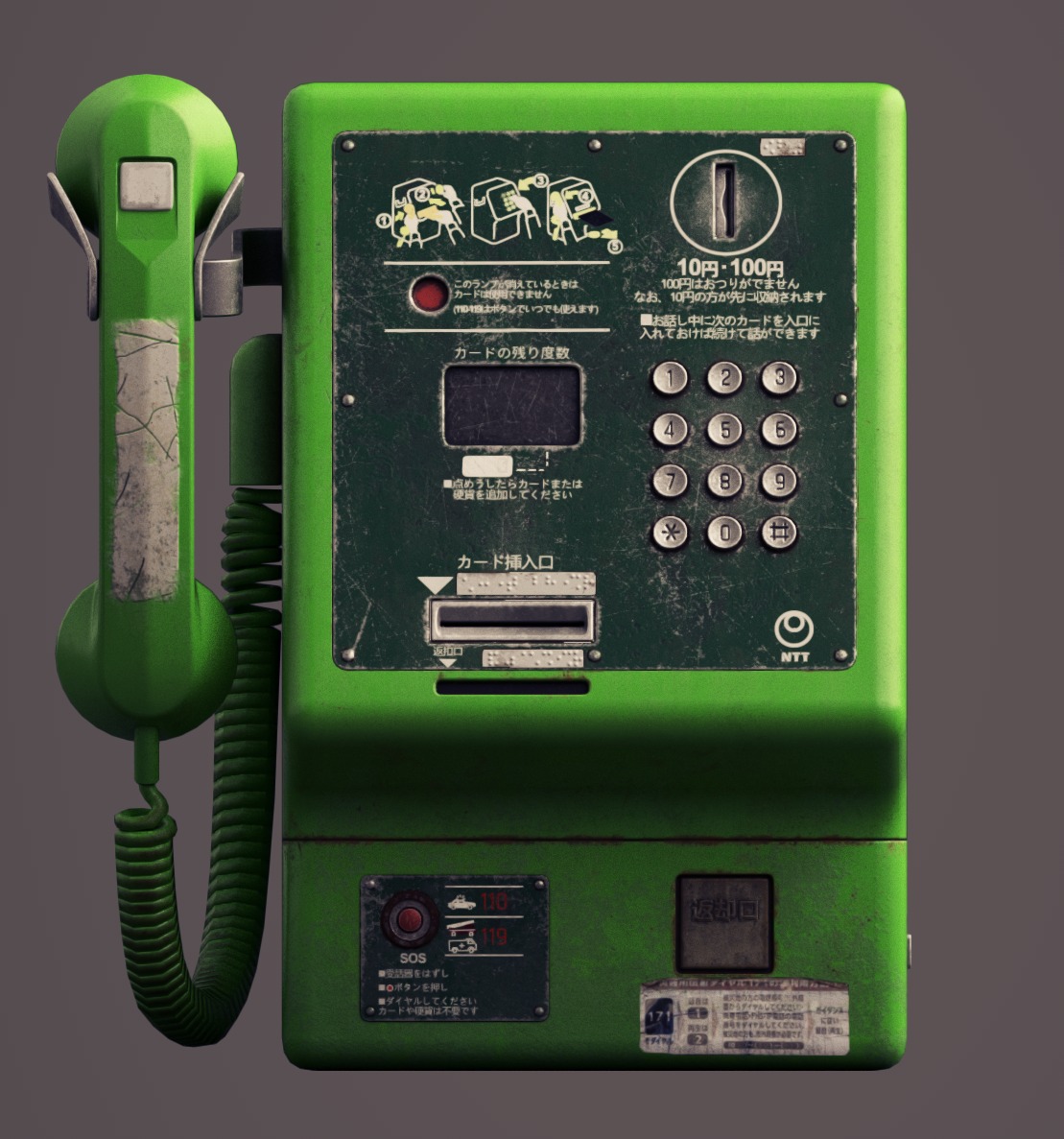 3D_Vincent's tweet photo. Today props: a phone for fun !
Really enjoyed the texturing :)

#3D #3dsmax #modeling #3dartwork #3dart #Props #Digital3D https://t.co/7GE9duYxqM