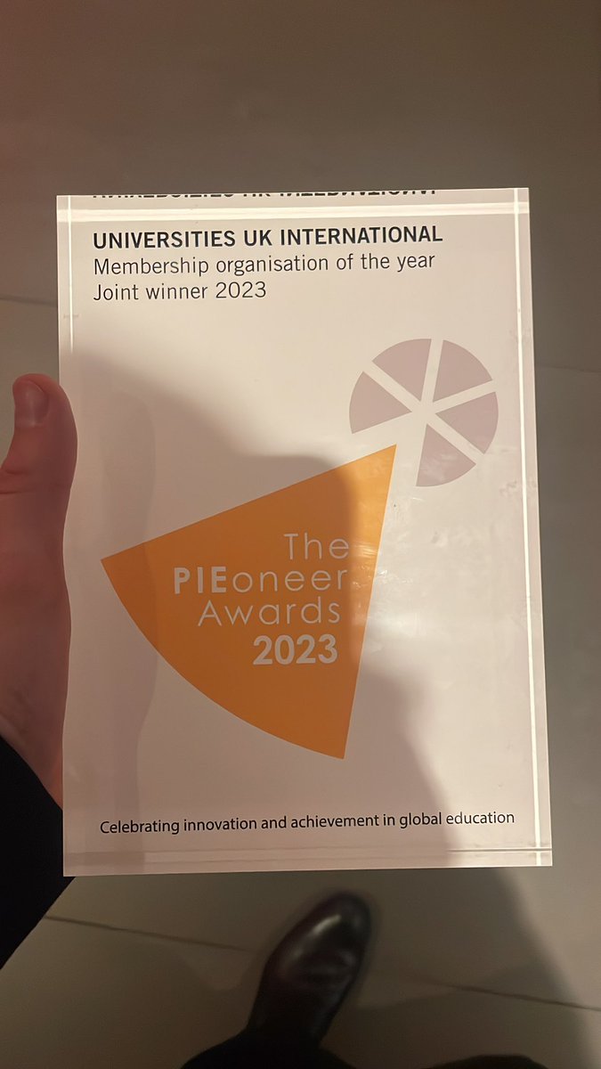 Jamie Arrowsmith (@arrowzmith) on Twitter photo Yay! So proud of the fantastic <a href="/UUKIntl/">Universities UK International</a> who have done an unbelievable job over the past year. And couldn’t be happier to share the <a href="/PIEoneerAwards/">The PIEoneer Awards</a> gong for Membership Organisation of the Year with our good friends <a href="/UKCISA/">UK Council for International Student Affairs</a> - well done <a href="/A_M_Graham/">AnneMarie Graham</a>! Yay! So proud of the fantastic <a href="/UUKIntl/">Universities UK International</a> who have done an unbelievable job over the past year. And couldn’t be happier to share the <a href="/PIEoneerAwards/">The PIEoneer Awards</a> gong for Membership Organisation of the Year with our good friends <a href="/UKCISA/">UK Council for International Student Affairs</a> - well done <a href="/A_M_Graham/">AnneMarie Graham</a>!
