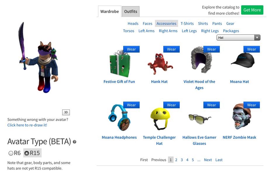 For Roblox avatars, it's something old and something new