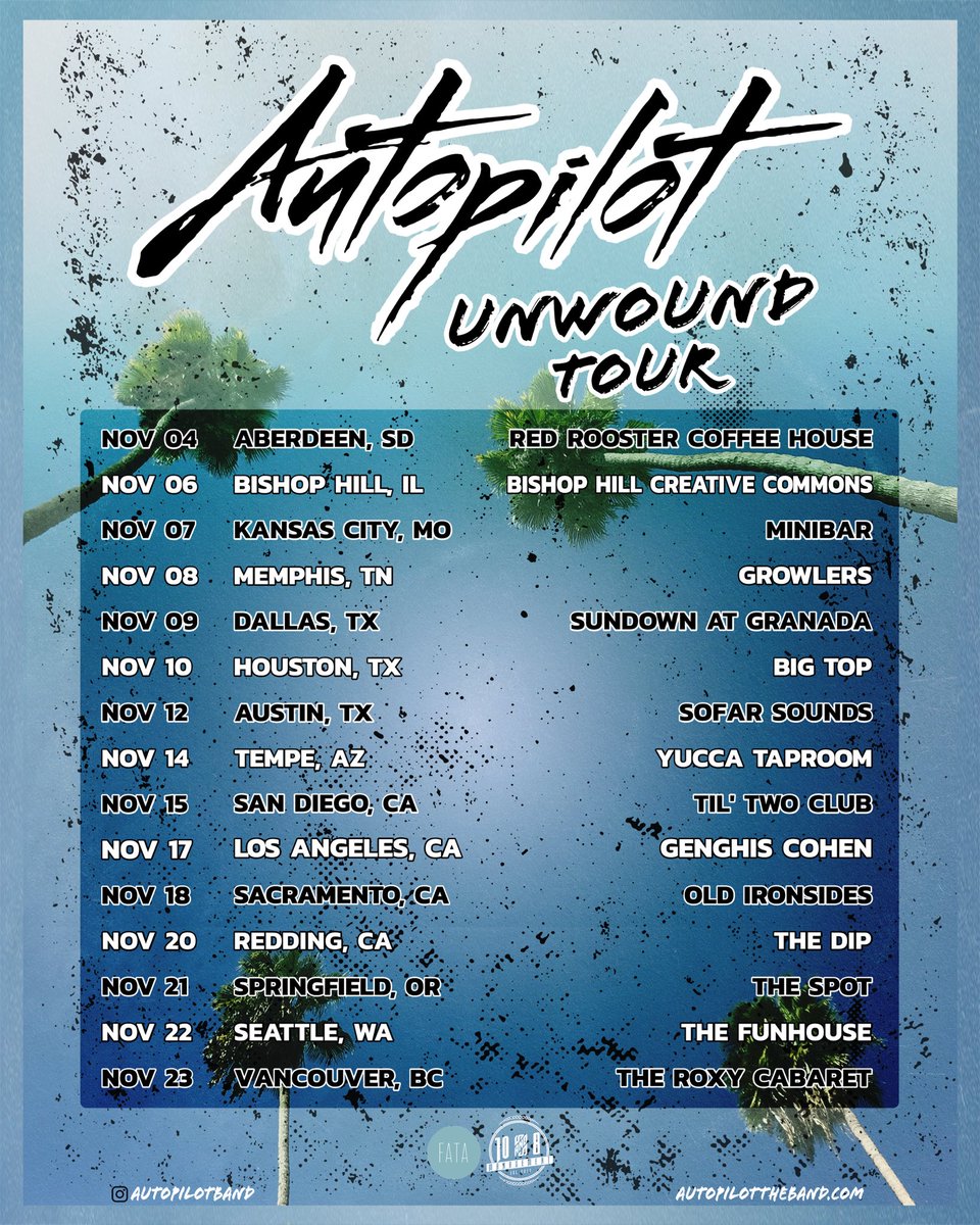 Can’t stop won’t stop! Unwound tour continues through November. 

#music #alternative #alternativerock #localmusic #touringband #rockband #squad #unwoundtour #americantour #rockband #rockmusic #livemusic #livemusicusa