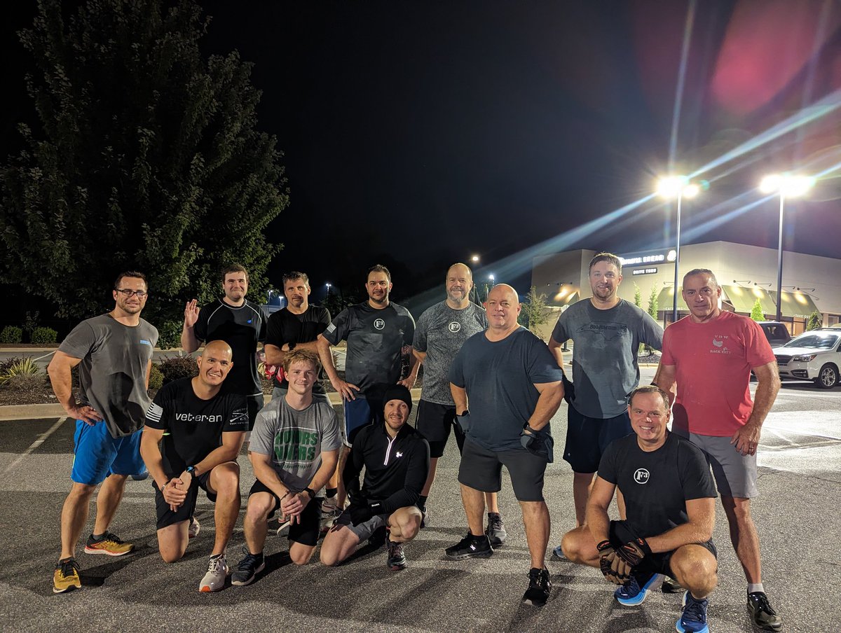 #AO_SkidMark, #AO_Intimidator & #AO_FightClub posting for a Friday morning Run, Beatdown or Self Defense.  What you waiting on?  @F3Nation repping via Race City @MooresvilleNC See you In the Gloom!  #freemensworkout
