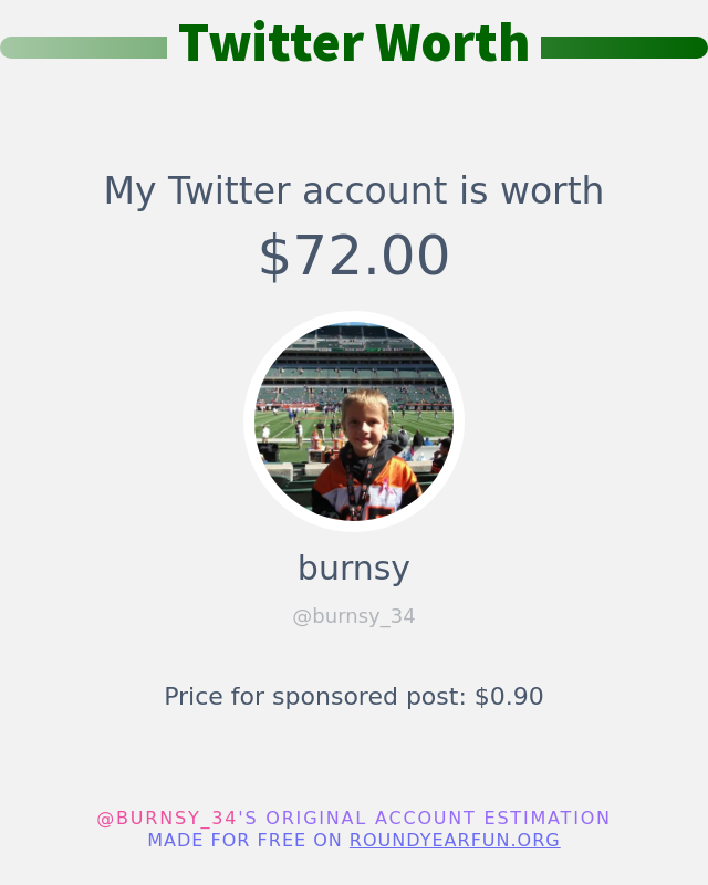 My Twitter worth is: $72.00

➡️ funxgames.me/twitterworth