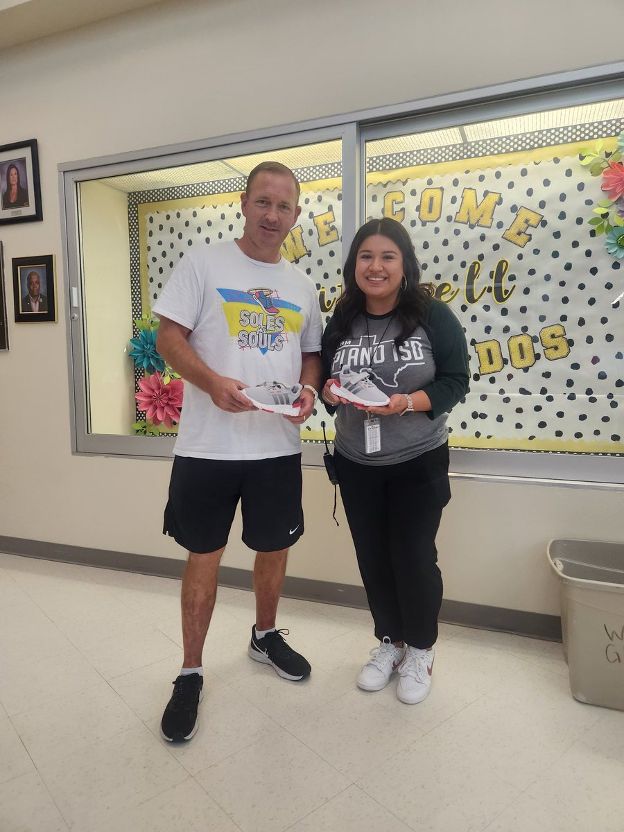 Giving back! Made 2 boys day with shoes.  Thanks to all that support. <a href="/citypointdallas/">City Point Church</a> <a href="/Plano_Schools/">Plano ISD</a>