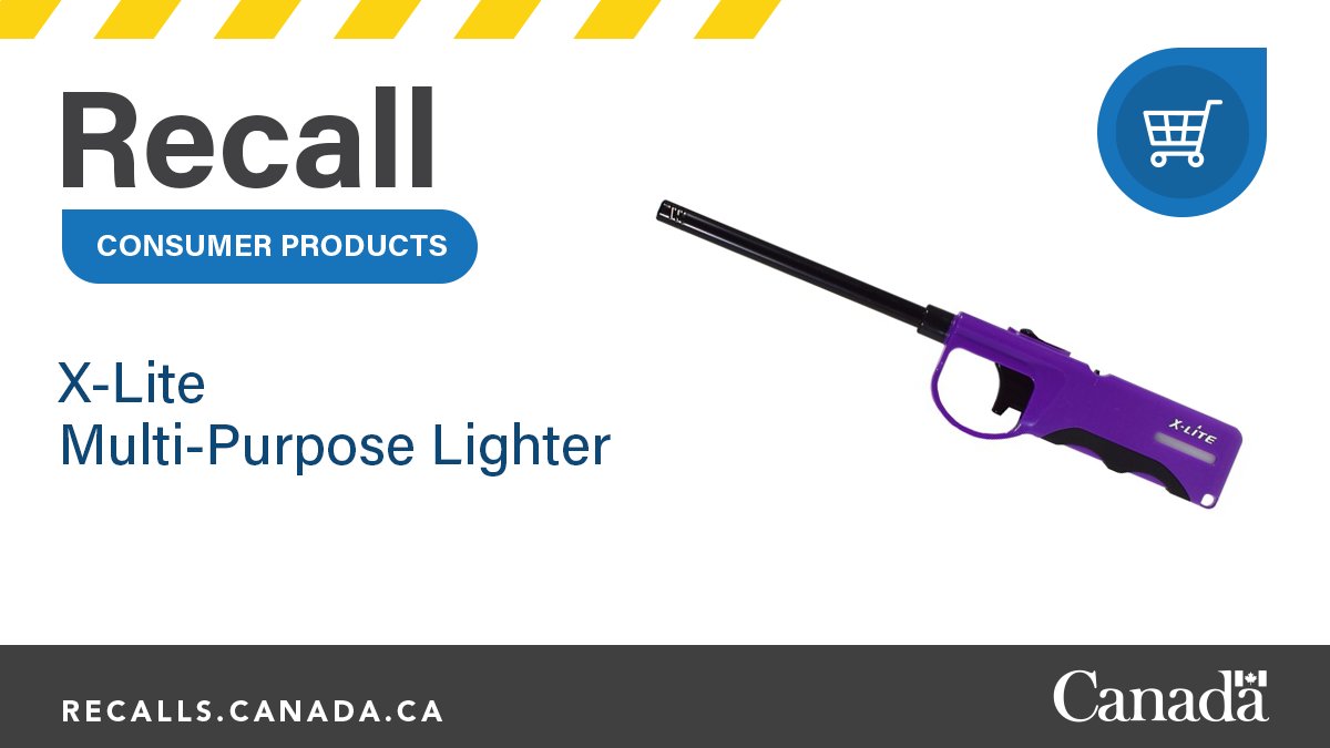 #RECALL: Do you have a X-Lite Multi-Purpose Lighter? Find out about the recall and what to do: ow.ly/jc5Y50POBp1