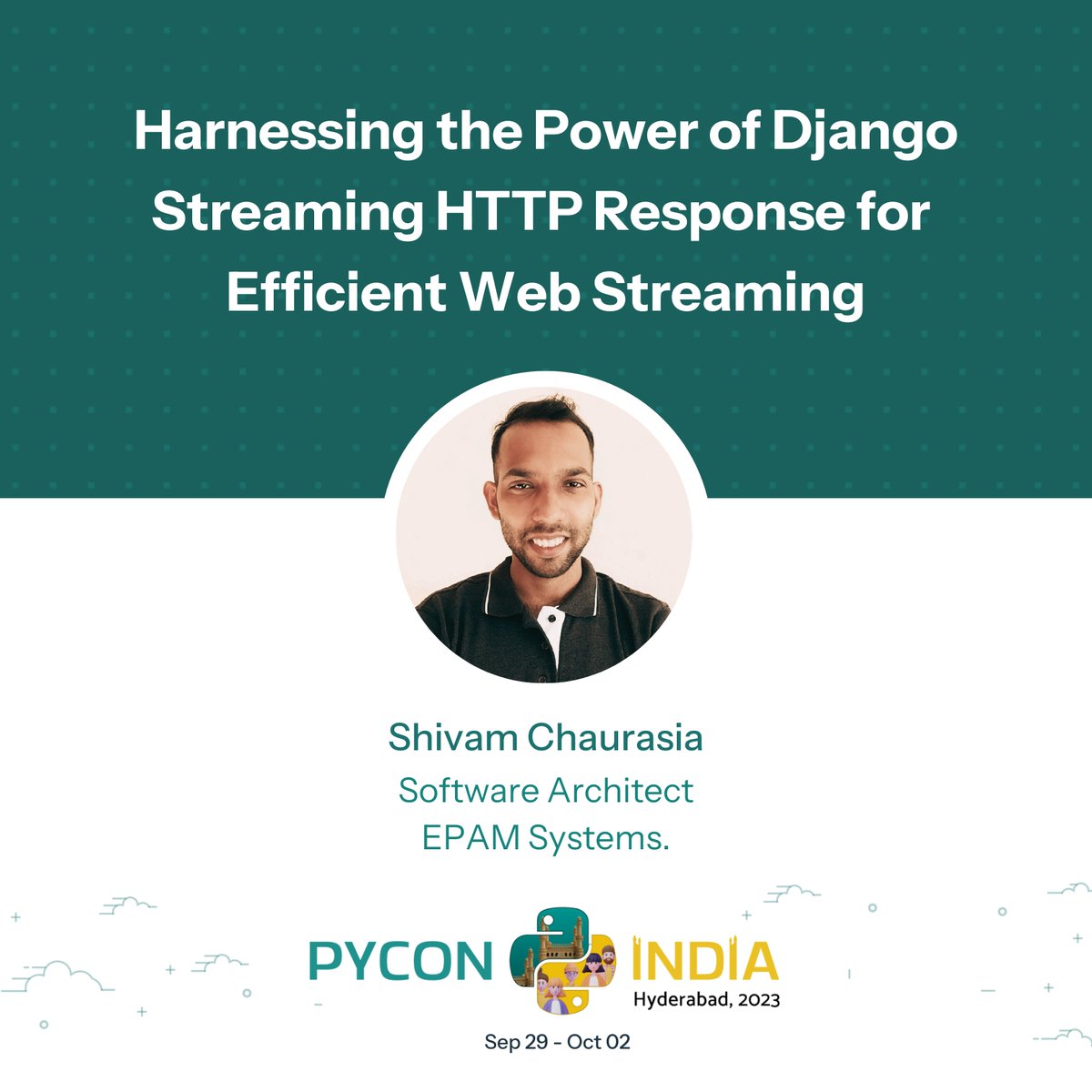 pyconindia's tweet image. 🎉Exciting News! We are pleased to announce Angelin Mary John (@AngelinMaryJohn) & Shivam Chaurasia as speakers at #PyConIndia2023 on Oct 1.
Read more at:
Angelin - tinyurl.com/speaker-angelin
Shivam - tinyurl.com/speaker-shivam
#PyConIndia #Pythonconference #Techevent #Hyderabad