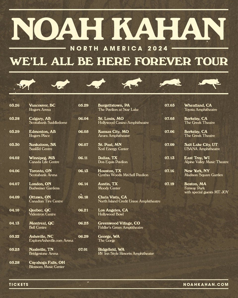 Don’t forget to sign up for the Advance Registration Presale for the We’ll All Be Here Forever Tour. You can sign up on my website until Sunday at 10pm PT, with the presale opening this Wednesday at 10am local time! noahkahan.com/tour/#/