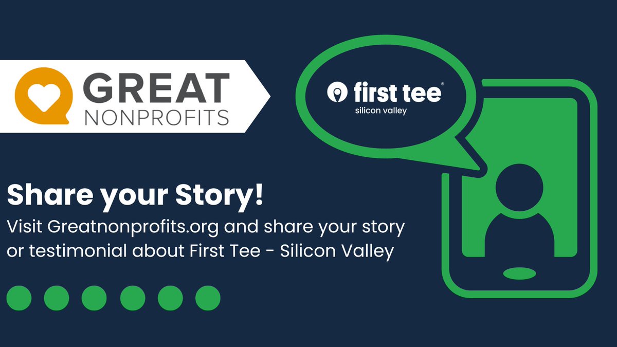 FirstTeeSV's tweet image. Take a few minutes to tell us your story/testimonial on this platform... GreatNonprofits greatnonprofits.org/org/first-tee-… WE WANT TO HEAR FROM YOU!
#nonprofits #nonprofitsupport