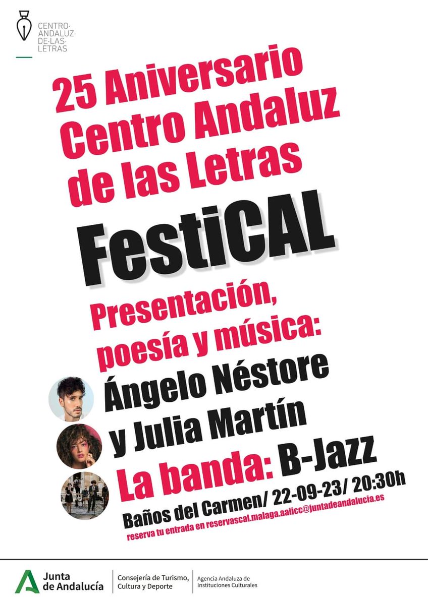 AABPresidente's tweet photo. La Asociación Andaluza de Bibliotecarios, @asociacionbibli acompañando al Centro Andaluz de las Letras en su 25 aniversario
#FestiCAL https://t.co/tXQbky2xoX