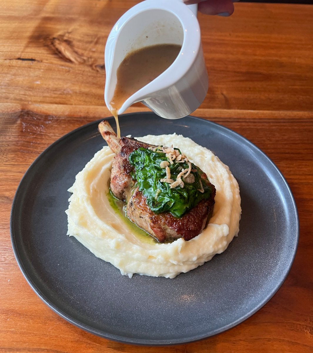 Weekend Specials!

📸 Greek Cumin-Braised Beef Pansotti
📸 Pan-Seared Local Hake 
📸 Wood-Grilled Heritage Breed Pork Chop

Check our Facebook or Instagram for full descriptions!

Keep a look out for some of these flavors on our new menus rolling out on Tuesday September 26th!