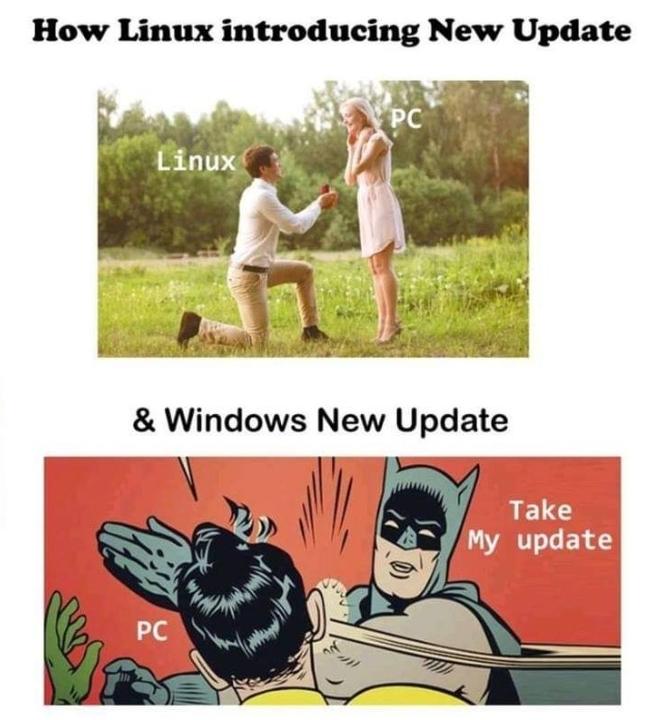 tom_antok's tweet photo. Updates:  Linux vs. Windows https://t.co/KQmvMwAdMq