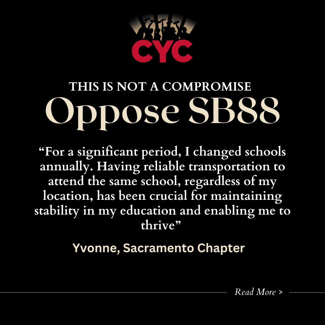 CalYouthConn's tweet photo. Let's unite against #SB88! 🚫 This bill threatens to hinder our foster youth's education. Share, tag the governor, and let your voice be heard.

@danawill2023
@AngeliqueAshby
@CAgovernor https://t.co/tXhJc3UsEf