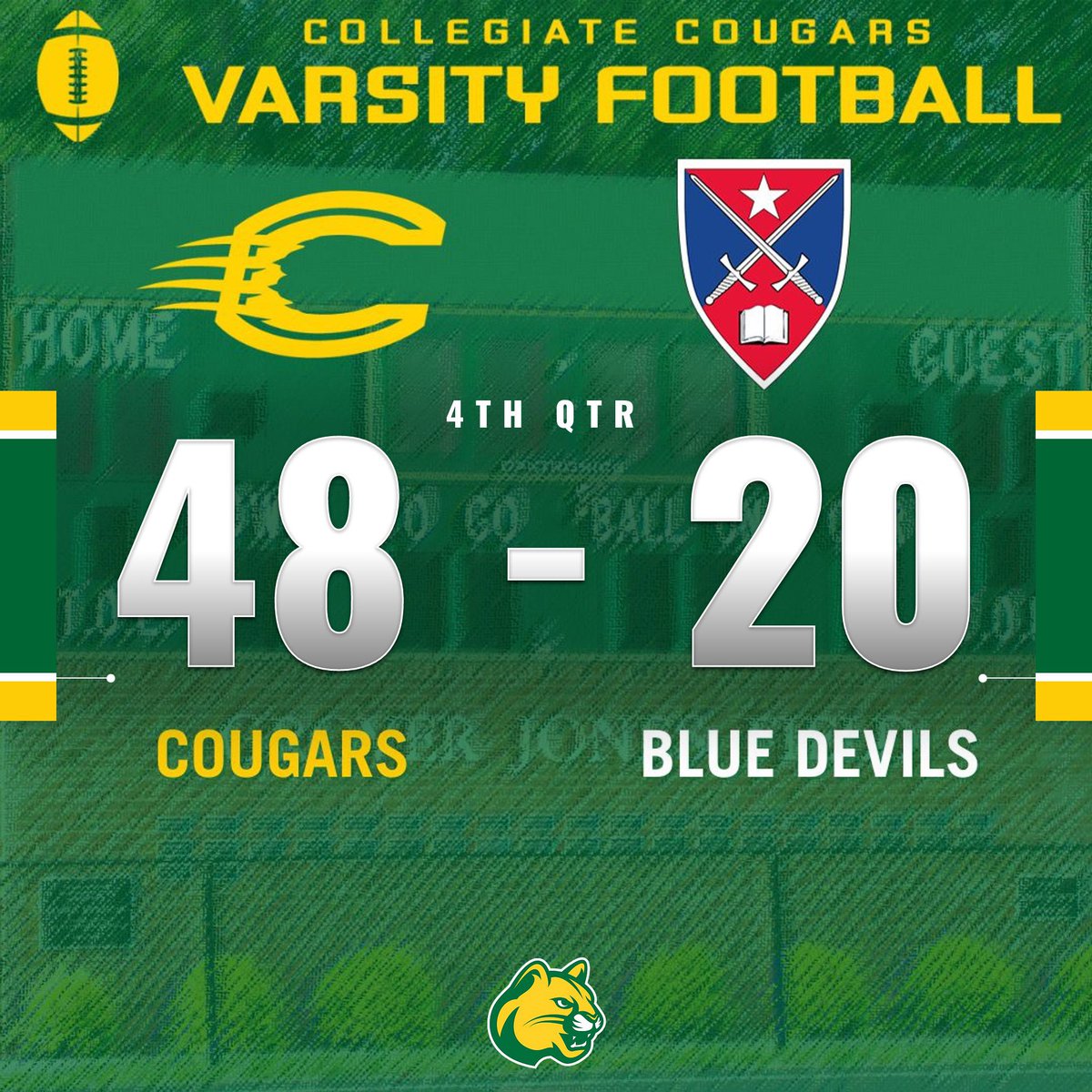 Sulanke runs it in for another 6 points for the Cougs! DePalma’s xp is good 1:35 to play