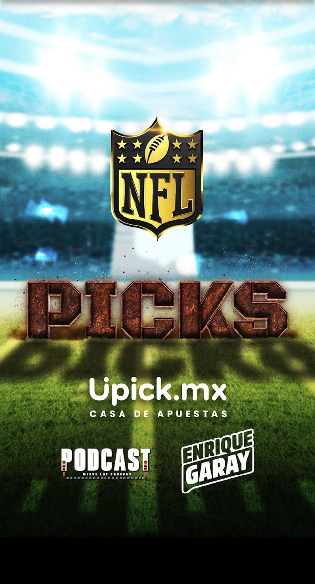 quiquegaray's tweet photo. ¡Aquí está! 
Es el #NFL #NFLPodcast de @upick_mx con los #NFLPicks de la semana tres.
Link: 👇👇👇👇👇👇
https://t.co/IR7w8uaMP3 https://t.co/GkfHEsXrvo