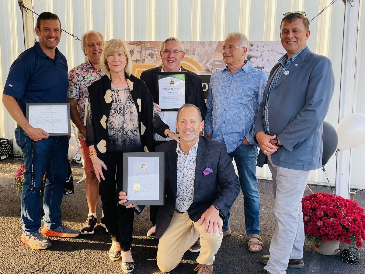 Congratulations to @the_GNCC member Calhoun Sportswear for celebrating their 50th anniversary. What a milestone. Loud shout-out of thanks for all that they have done for our community. Wishing them continued success. @jimdiodati @MatSiscoe @NiagaraChair