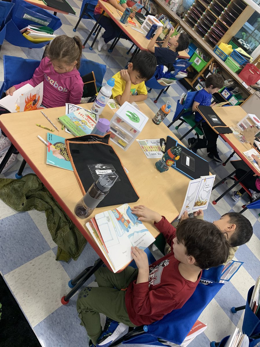 This week, our class practiced their reading strategies with a partner on the rug before independent reading time. We are building our stamina by reading a little more each day! <a href="/NorthSideEW/">North Side School</a> #ewlearns