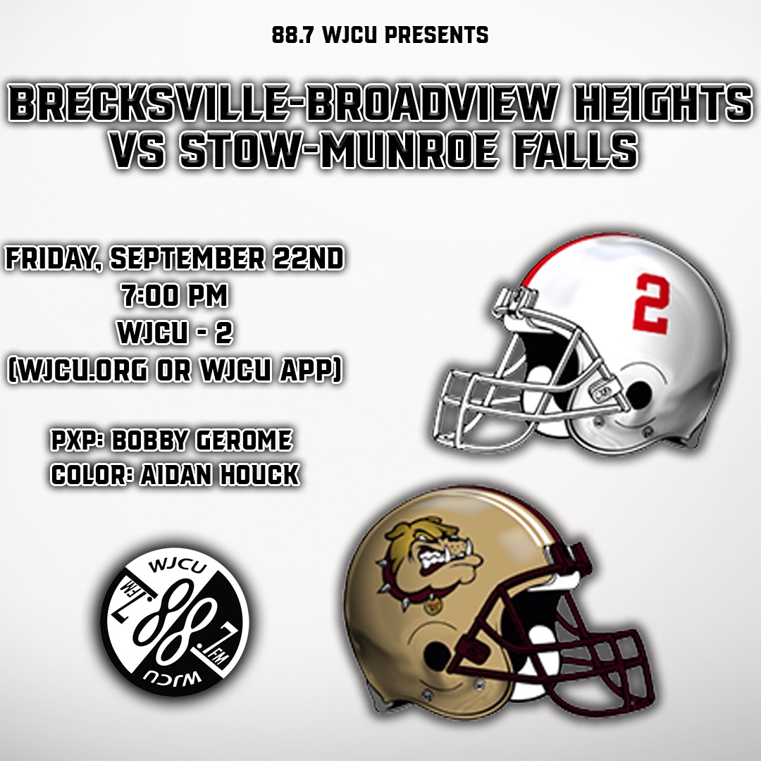 Less than an hour away from <a href="/BBHFootball/">Bees Football</a> vs. <a href="/stowfootball/">Stow Football</a> on WJCU-2!

💻 wjcu.org/listen
📱WJCU App