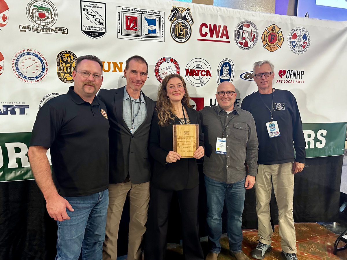 Tualatin Valley Firefighters (@iaff1660) on Twitter photo Congrats to 1660 Member Dacia Grayber on being awarded the <a href="/OregonAFLCIO/">Oregon AFL-CIO</a> Legislator of the Year. Rep Grayber has worked tirelessly for firefighters, military members, and working people all across Oregon. <a href="/IAFFofficial/">International Association of Fire Fighters</a> <a href="/IAFF9th/">Mike Frainier, IAFF 9th District VP</a> <a href="/ORfirefighters/">Oregon Fire Fighters</a> #iaff Congrats to 1660 Member Dacia Grayber on being awarded the <a href="/OregonAFLCIO/">Oregon AFL-CIO</a> Legislator of the Year. Rep Grayber has worked tirelessly for firefighters, military members, and working people all across Oregon. <a href="/IAFFofficial/">International Association of Fire Fighters</a> <a href="/IAFF9th/">Mike Frainier, IAFF 9th District VP</a> <a href="/ORfirefighters/">Oregon Fire Fighters</a> #iaff