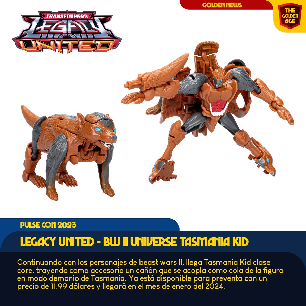 TFthegoldenage's tweet image. Tras el vistazo a los juguetes basados en Transformers animated, hoy Hasbro presentó la primera oleada de figuras de Transformers Legacy United, que será la línea del 40 aniversario de la franquicia en 2024.
#transformers #PulseCon2023