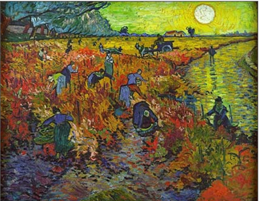SimonaMascaro64's tweet image. Finché ci sarà l’autunno, non avrò abbastanza mani, tele e colori per dipingere la bellezza che vedo.
(Vincent van Gogh)
#TraIColoriDellAutunno
#sensazionipoetiche
#VentagliDiParole
Vincent van Gogh "la vite rossa"
Vendemmia
#Art #ArteYArt #Art #artist