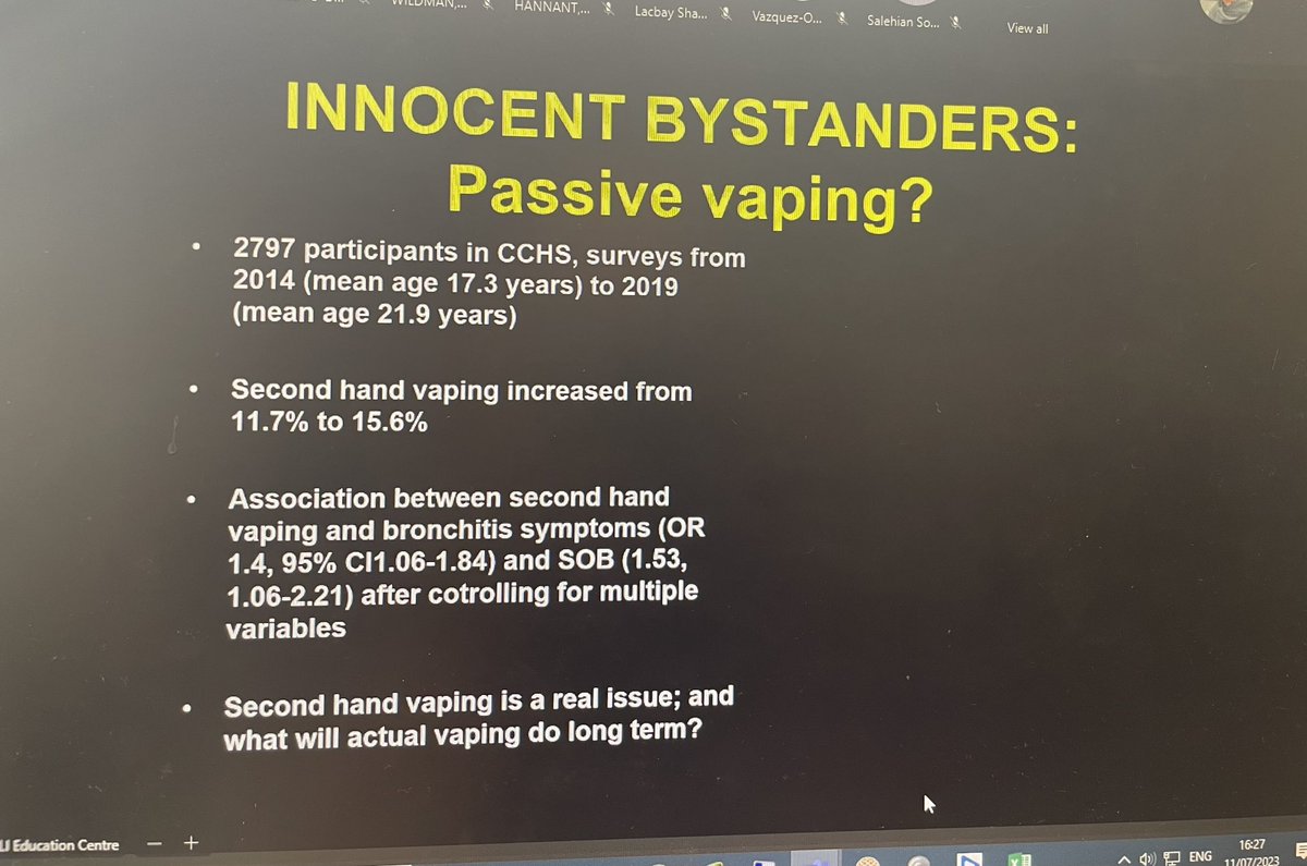 miraolunghealth Heading back from @langley_park_school_for_boys, thank you for inviting me back again to do #vapinginadolescents talk. A question from a pupil after the talk was about: 'What about the second hand vape exposure effect?'
