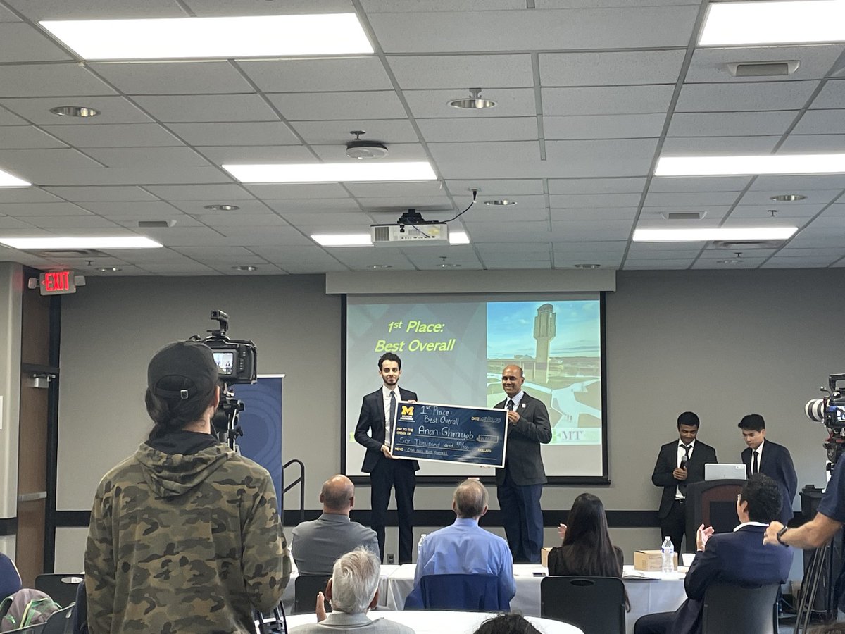 A big Congratulations to our Ph.D. Student Anan Ghrayeb for winning FIRST PLACE in the University of Michigan 2023 Engineering Graduate Symposium - 3 Minute Thesis competition. Great work Anan!!!