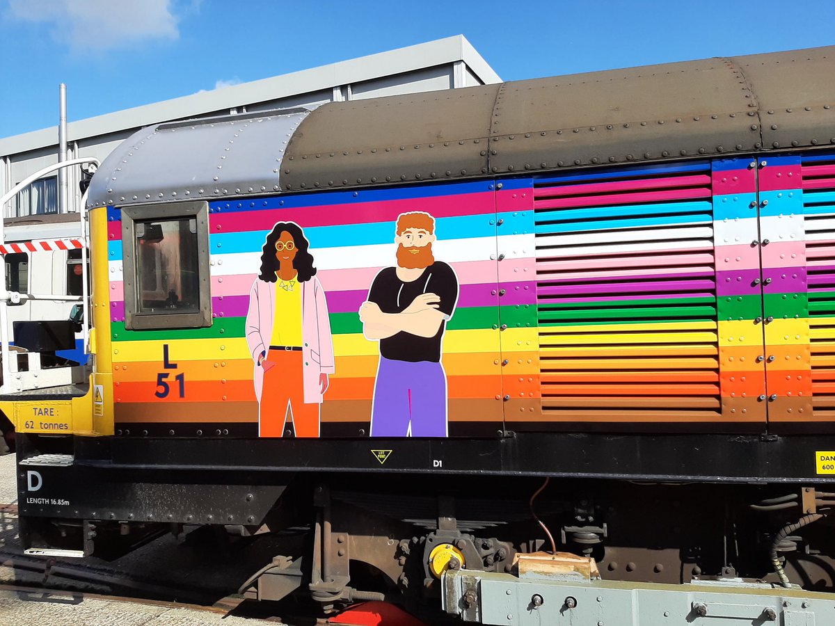 Captain_Carr0t's tweet photo. A #Pride Loco at Acton today. #tubegeek https://t.co/uhc8tIxcLv